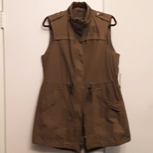 levi's drawstring utility vest